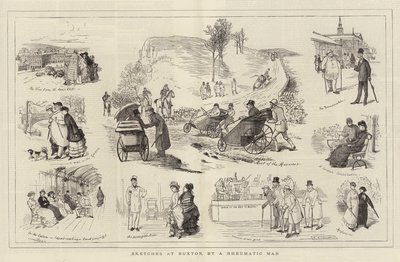 Schetsen in Buxton, door een Reumatische Man door Randolph Caldecott